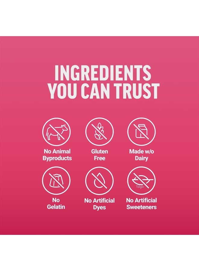 Force Factor Collagen Boosting Superfoods with Biotin, Hyaluronic Acid, Bamboo, and Hair, Skin, and Nails Vitamins, Nail Strengthener and Skin Supplement, Tropical Fruit Flavor, 60 Soft Chews - Image 5