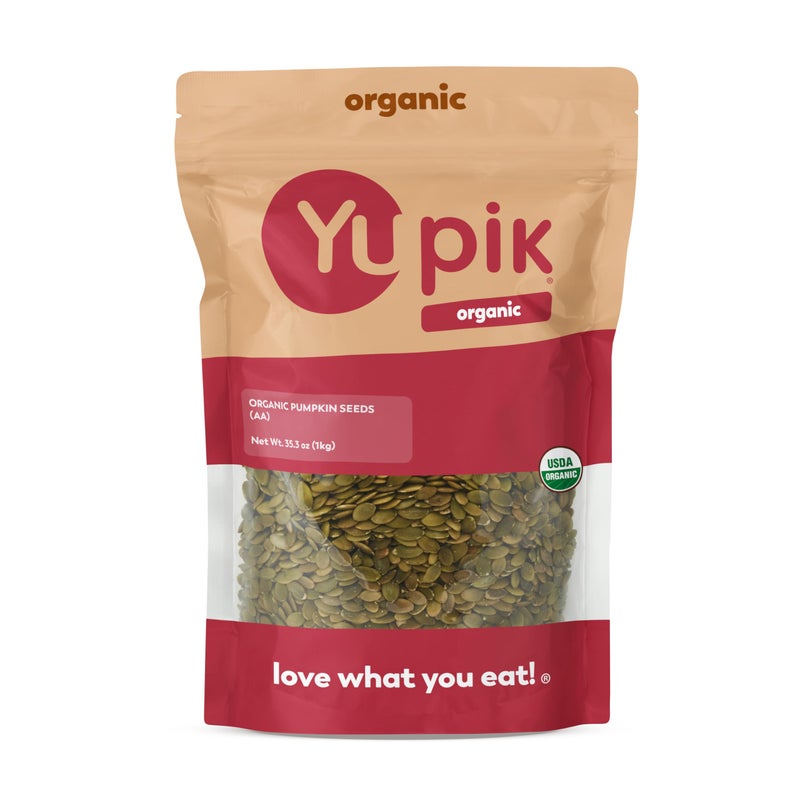 Yupik Organic Raw Pumpkin Seeds No Shell 22 lb 352 oz GlutenFree NonGMO Kosher Vegan Shelled Pepitas SaltFree PlantBased Protein Fiber Source Healthy Snacks For Baking Topping - Image 2