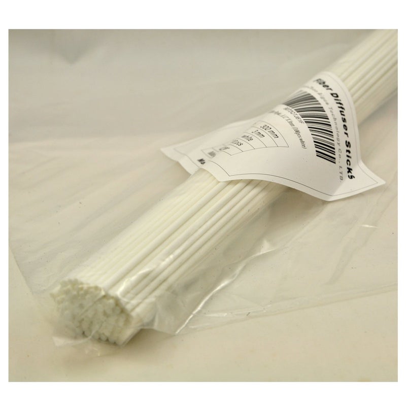 Ougual 100 Pieces Fiber Reed Diffuser Replacement Refill Sticks (8"" x 3mm  White) - Image 3