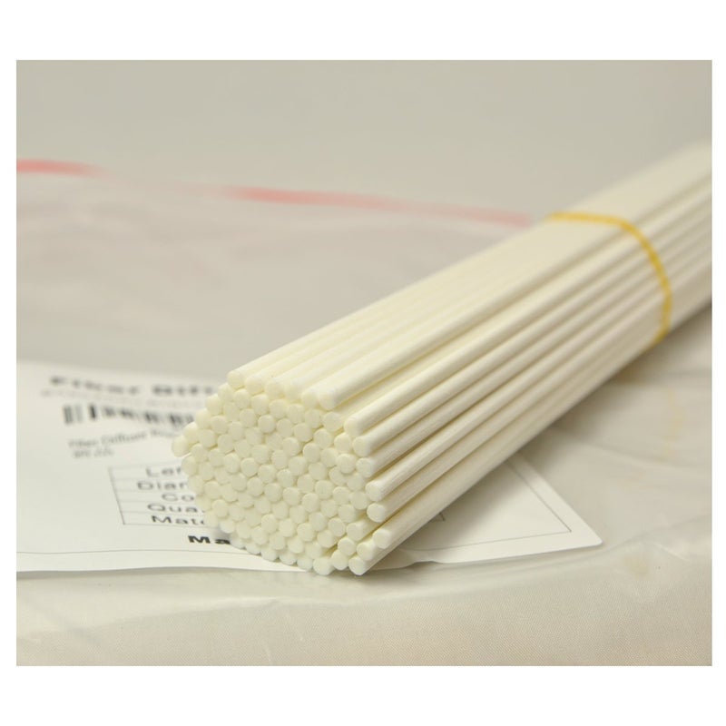 Ougual 100 Pieces Fiber Reed Diffuser Replacement Refill Sticks (8"" x 3mm  White) - Image 2