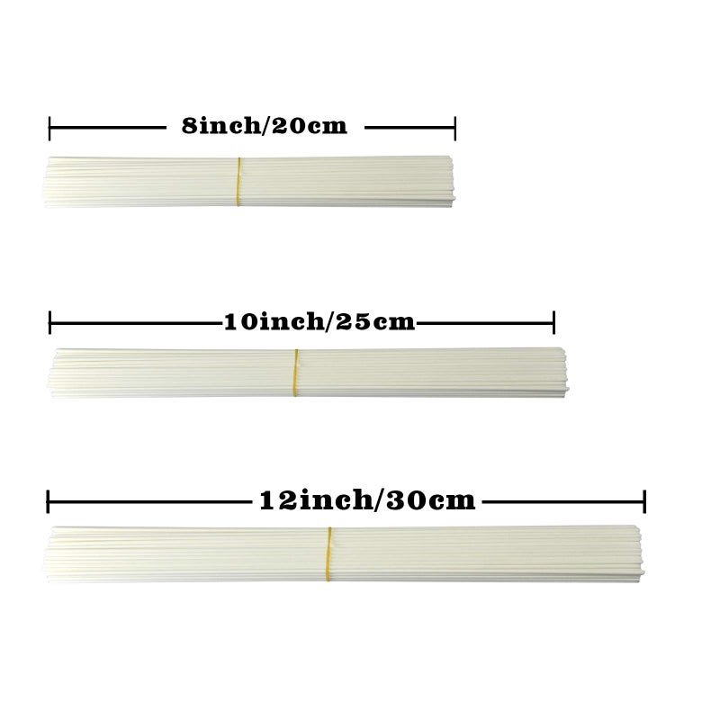Ougual 100 Pieces Fiber Reed Diffuser Replacement Refill Sticks (8"" x 3mm  White) - Image 4
