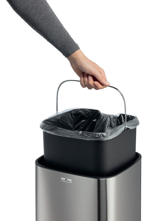 Durable 21 Liter Automatic Sensor Waste Bin, Touchless Kitchen Garbage Can, Silver - Image 4