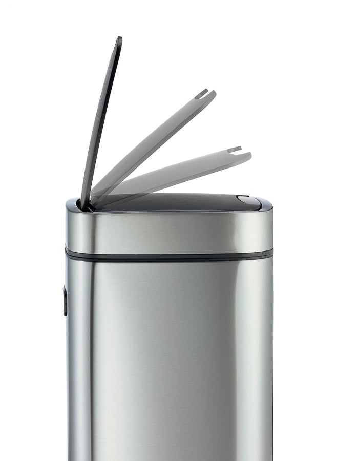 Durable 21 Liter Automatic Sensor Waste Bin, Touchless Kitchen Garbage Can, Silver - Image 3