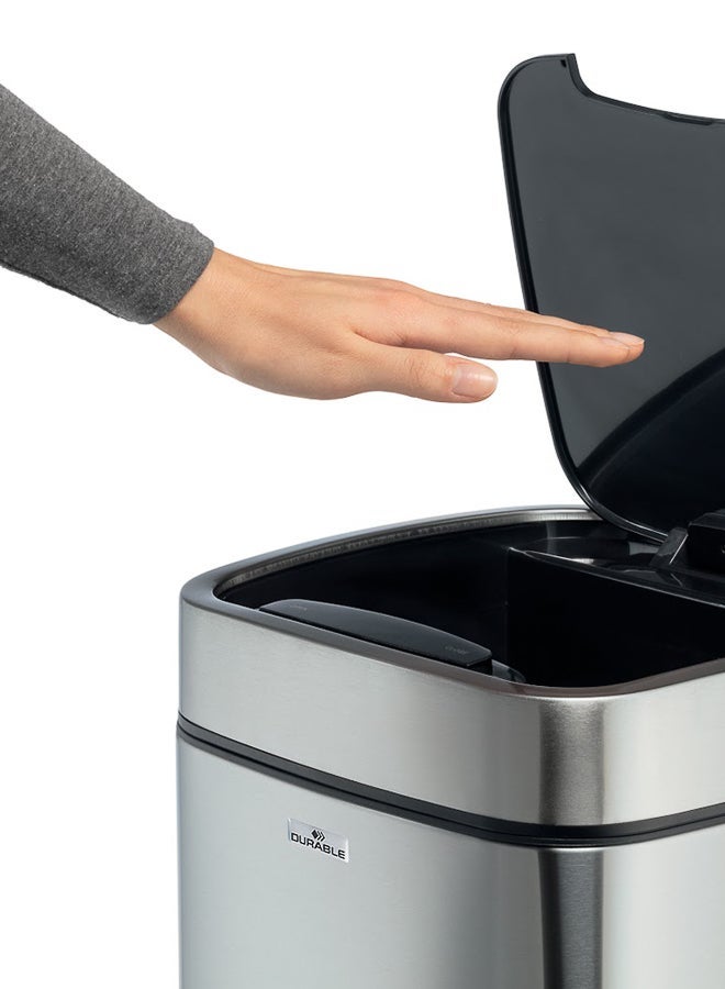 Durable 21 Liter Automatic Sensor Waste Bin, Touchless Kitchen Garbage Can, Silver - Image 5