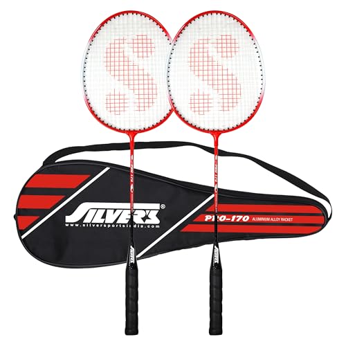 Silvers Silver's Aluminium Pro-170 Badminton Kit (2 Racquets with Full Cover) - Image 1