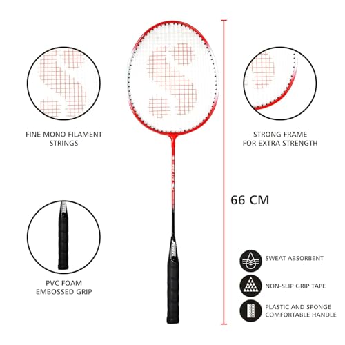 Silvers Silver's Aluminium Pro-170 Badminton Kit (2 Racquets with Full Cover) - Image 3