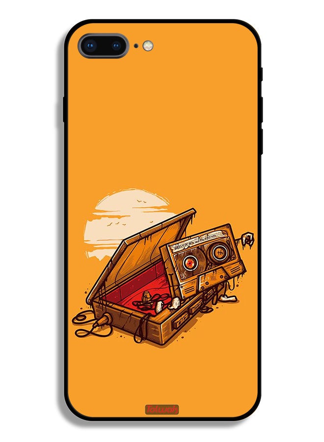 Tolwak Apple iPhone 8 Plus Protective Case Cassette And Tape Art - Image 2