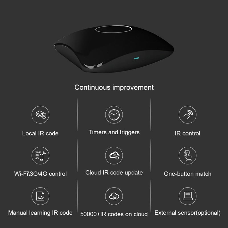Broadlink RM4 Pro IR RF Remote Controller Universal Smart Home Hub with APP/Voice Control for TV Air Conditioner DVD Compatible with Google Assistant IFTTT - Image 3