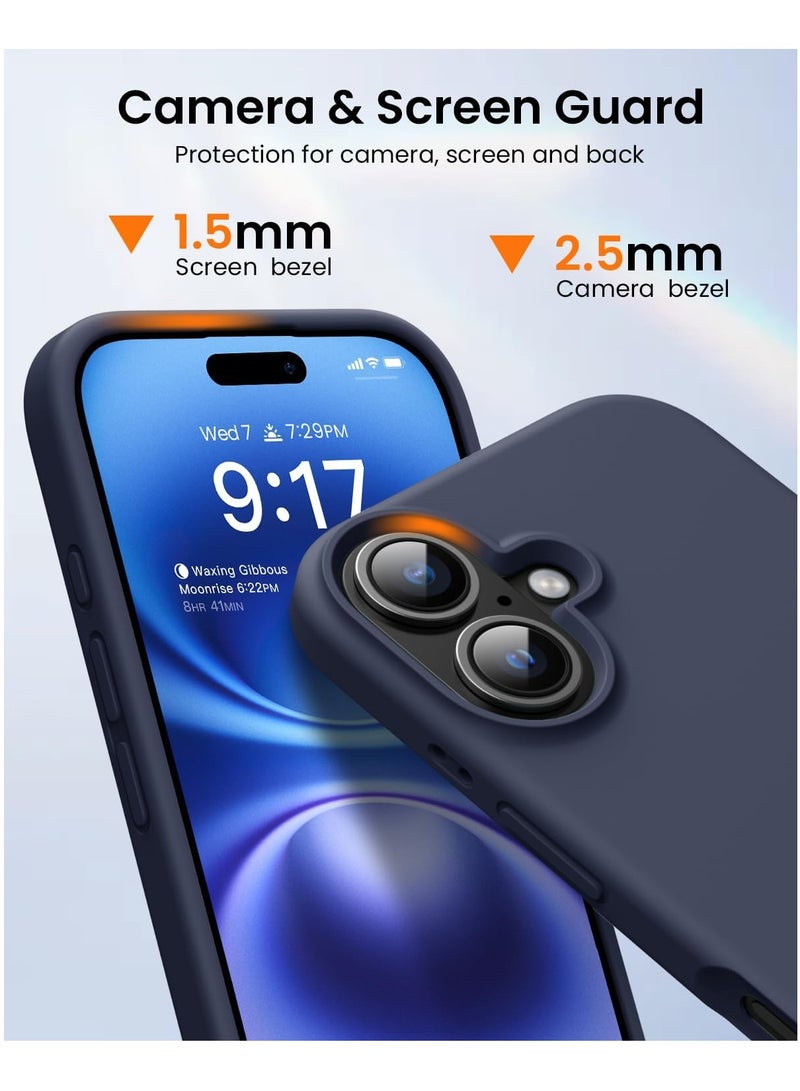 DUSALA iPhone 16 Plus Case, Liquid Silicone Phone Case for iPhone 16 Plus 6.7 Inch, Colorful Silky-Soft Protective Cover (Blue) - Image 4