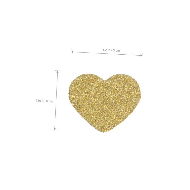 Valentine Wedding Table Decoration 60pcs Glitter Heart Confetti Random Color - Image 3