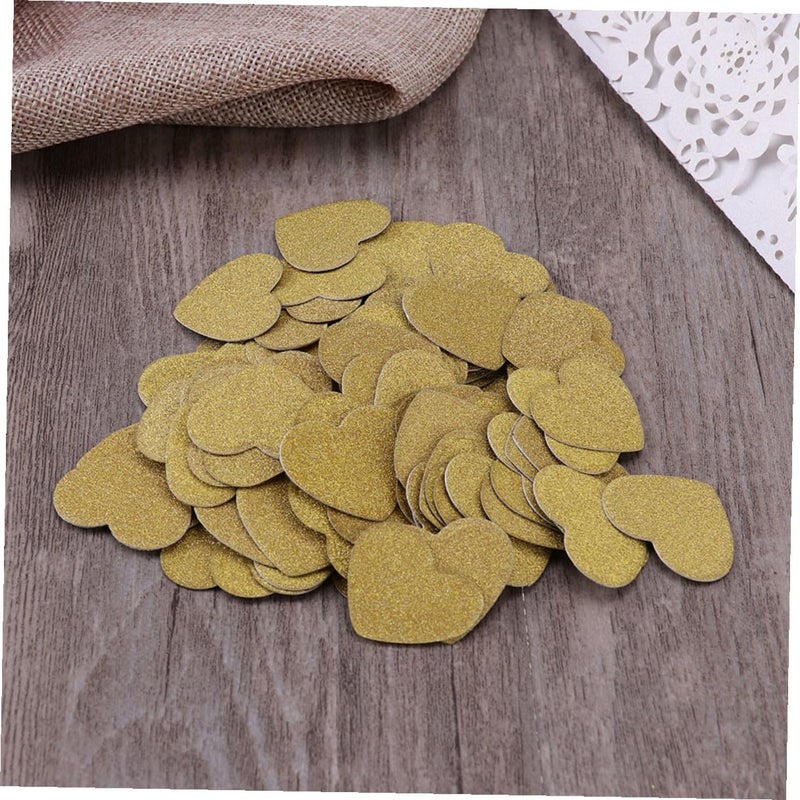 Valentine Wedding Table Decoration 60pcs Glitter Heart Confetti Random Color - Image 5