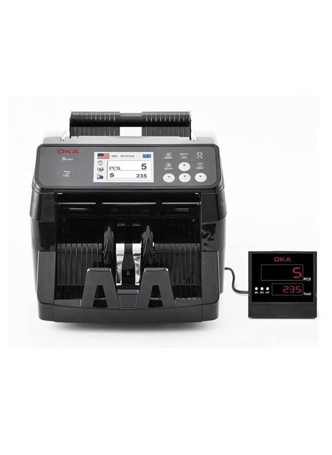 OKA - Bill Counting for sorting and counting various currencies and detecting counterfeiting (Egyptian pound - Dollar – EURO – Chinese yuan ) (You can Add any currency you want) /OKA-MIX110 - Image 1