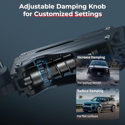 SMALLRIG Mini Shock Absorber Arm, 4-inch Vacuum Suction Cup, Double Spring and Hydraulic Damping, Car Mount for DJI Osmo Pocket 4 3/Action 6/5 Pro/4, for GoPro Hero13/12/11, for Insta360 X5/4/3-5123 - Image 4