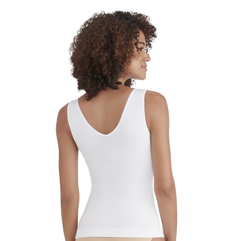 Vanity Fair Women's Seamless Spin Tank, Damask Neutral, Medium - Image 2