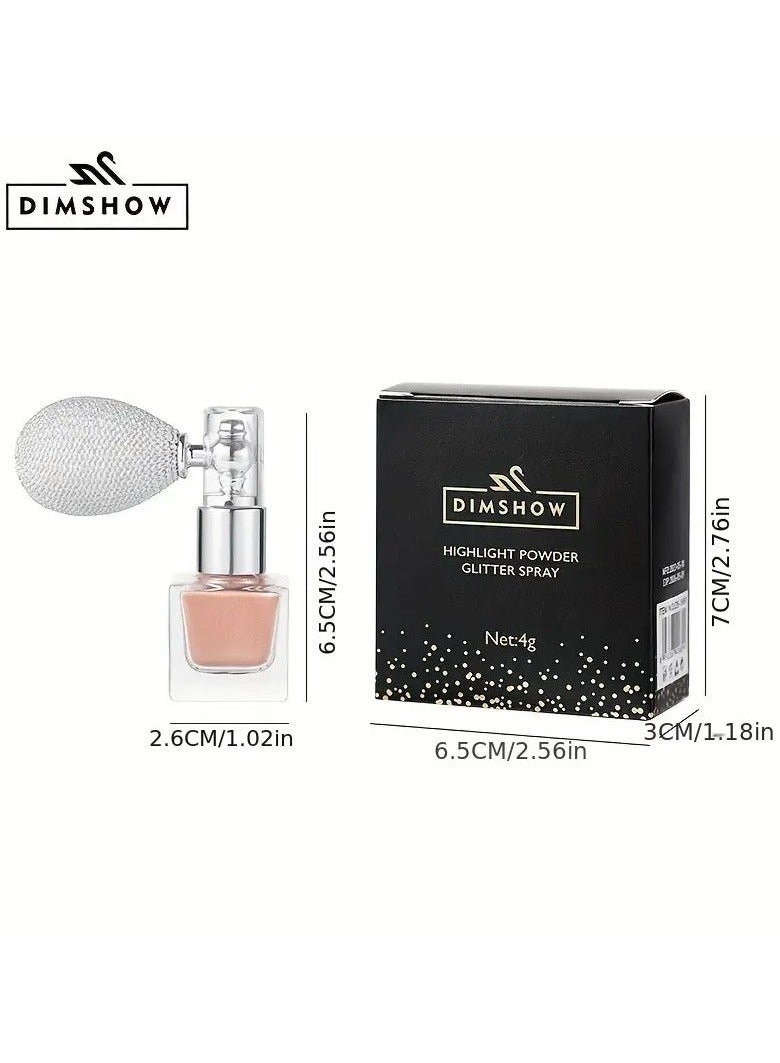 DIMSHOW Vibrant Holographic Body Glitter Spray - Long-Lasting, Water-Resistant, Multi-Use Makeup for Hair, Face, and Body - Perfect for Music Festivals, Party, and Night Out #2 champagne - Image 4