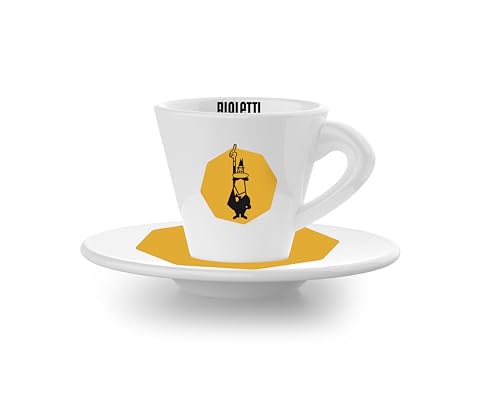 Bialetti Original Italian Cups Yellow Espresso Set - Image 3