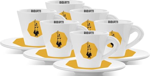Bialetti Original Italian Cups Yellow Espresso Set - Image 1