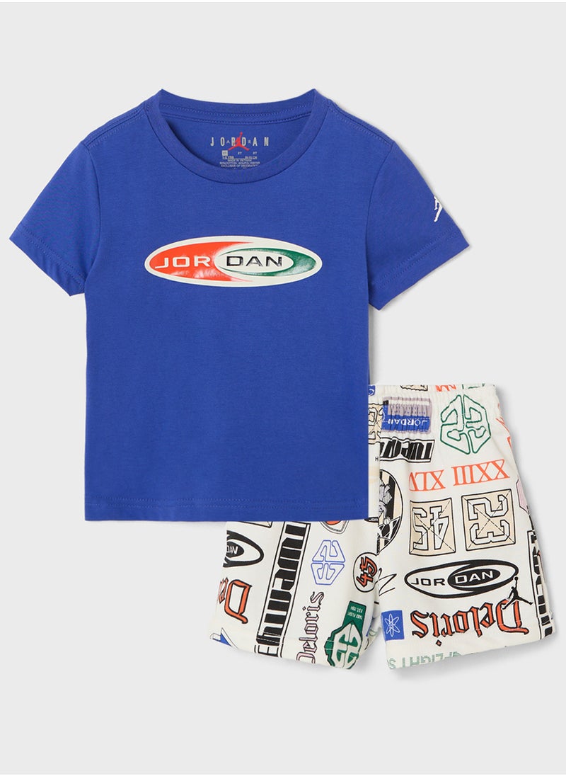 Jordan Kids Jordan Brooklyn Aop Shorts  - Image 1
