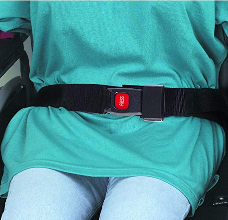 DMI Wheelchair Seat Belt and Safety Harness - 48 Inches Long, 1.75 Inches Thick, Black - Image 5