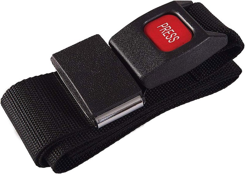 DMI Wheelchair Seat Belt and Safety Harness - 48 Inches Long, 1.75 Inches Thick, Black - Image 2