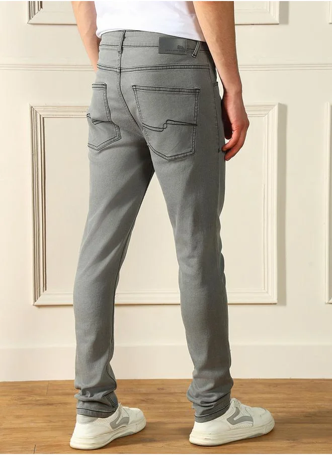Dennis Lingo Mid Rise Slim Fit Stretchable Jeans by Styli