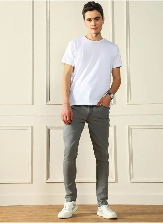 Dennis Lingo Mid Rise Slim Fit Stretchable Jeans by Styli