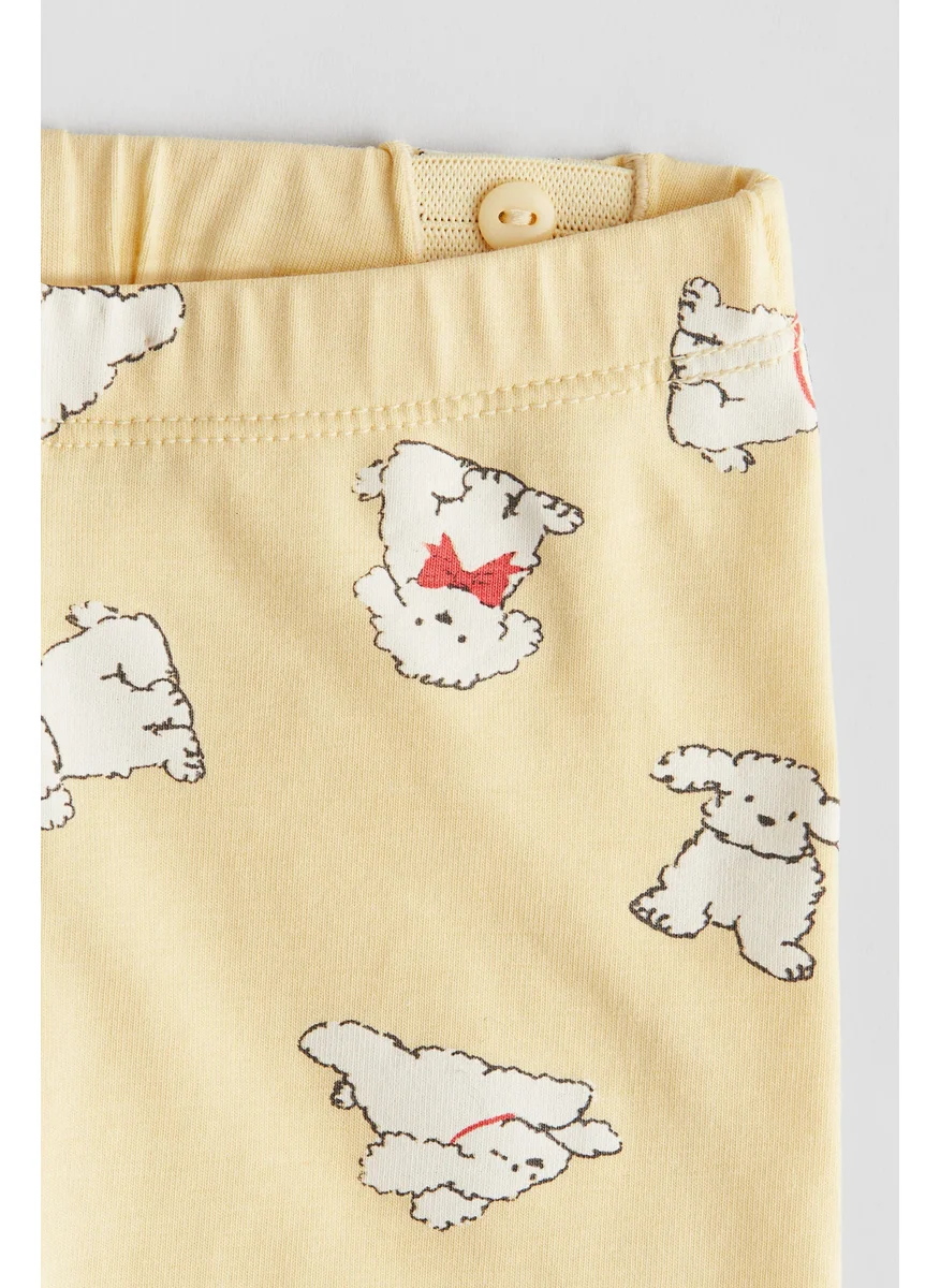 اتش اند ام Printed Cotton Leggings