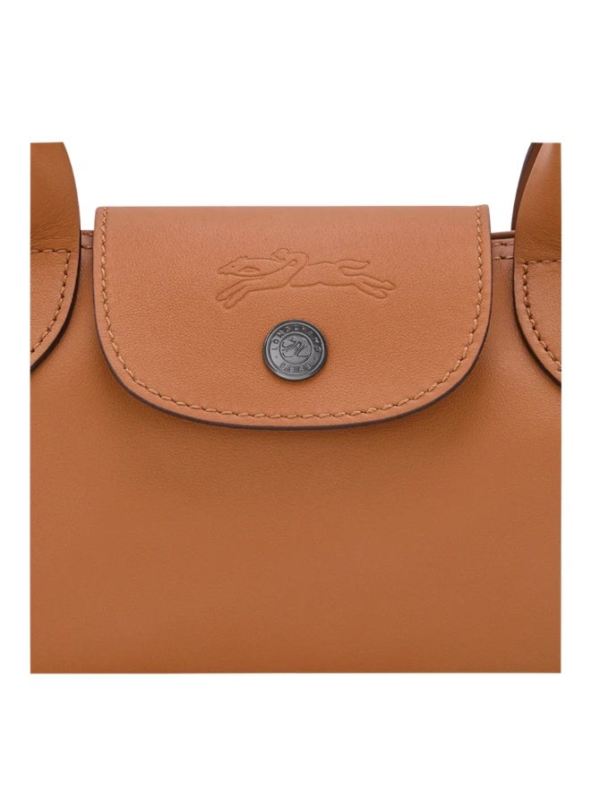 Longchamp Le Pliage Cognac Brown Slim Baguette Underarm Shoulder Tote Bag - Image 5