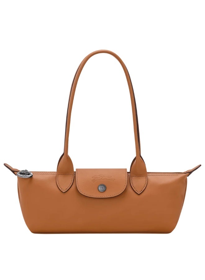 Longchamp Le Pliage Cognac Brown Slim Baguette Underarm Shoulder Tote Bag - Image 1