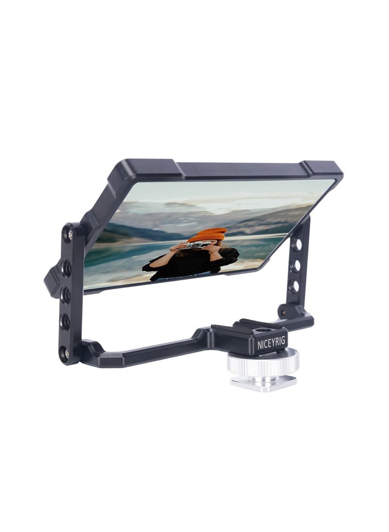 Y&D - SYOSI, Plus Vlog Selfie Flip Mirror Mount, Applicable for iPhone and Mobile Phone, 360 Degree fit Sony A6 A7, Use Horizontal, Vertical Video Filming Live-Streaming - Image 1