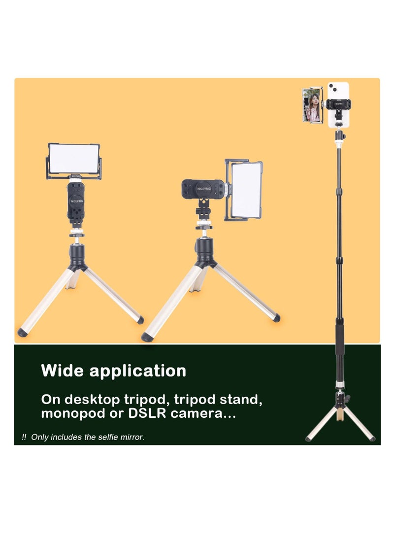 Y&D - SYOSI, Plus Vlog Selfie Flip Mirror Mount, Applicable for iPhone and Mobile Phone, 360 Degree fit Sony A6 A7, Use Horizontal, Vertical Video Filming Live-Streaming - Image 1