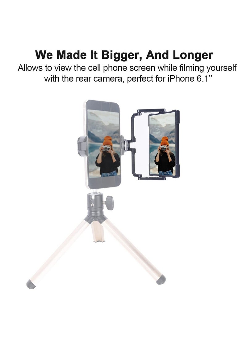 Y&D - SYOSI, Plus Vlog Selfie Flip Mirror Mount, Applicable for iPhone and Mobile Phone, 360 Degree fit Sony A6 A7, Use Horizontal, Vertical Video Filming Live-Streaming - Image 1