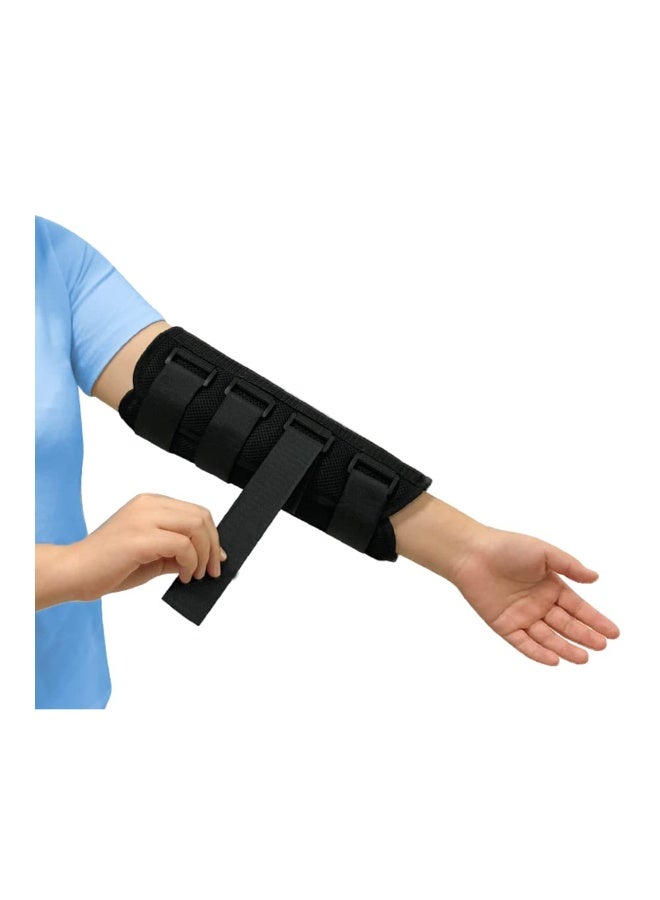 Adjustable Elbow Brace Splint for Cubital Tunnel Syndrome, Fracture, Tendonitis, Tennis Arm Pain Relief - Black - Image 1