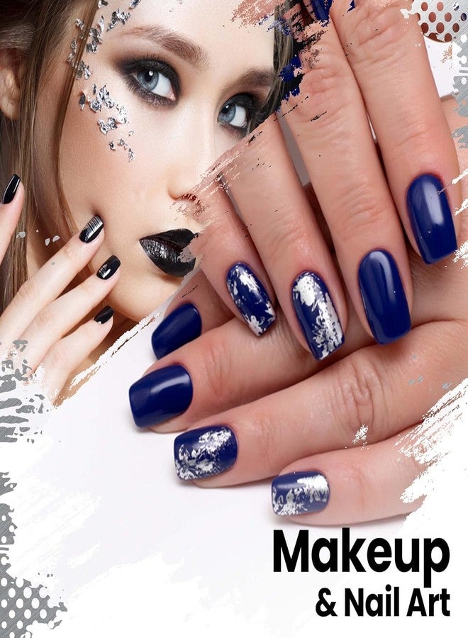 ASK VARK WALA Silver Leaf Sheets - 100 Imitation Leaves 16x16 cm Silver Leaf for Art and Craft Projects, Home Improvement, Gilding, Furniture, Makeup & Nail Art - Image 4