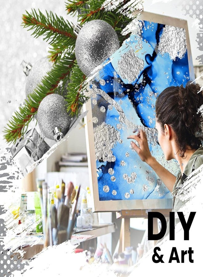 ASK VARK WALA Silver Leaf Sheets - 100 Imitation Leaves 16x16 cm Silver Leaf for Art and Craft Projects, Home Improvement, Gilding, Furniture, Makeup & Nail Art - Image 5