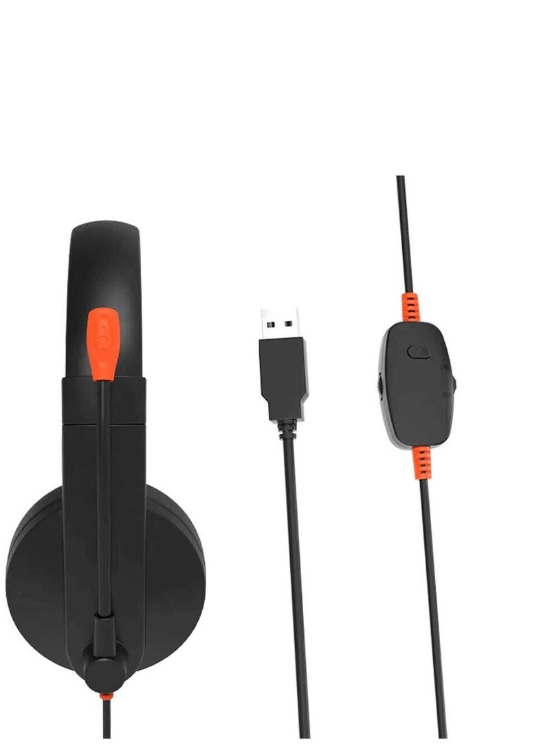 Generic Meetion HP003 Telephony Headset, 3.5mm Interface, Rotatable Microphone, Adjustable Headband, Noise Reduction Microphone, Compatible w/ Win XP/7/8/10/11, Vista, MAC OS, Black | MT-HP003  - Image 2