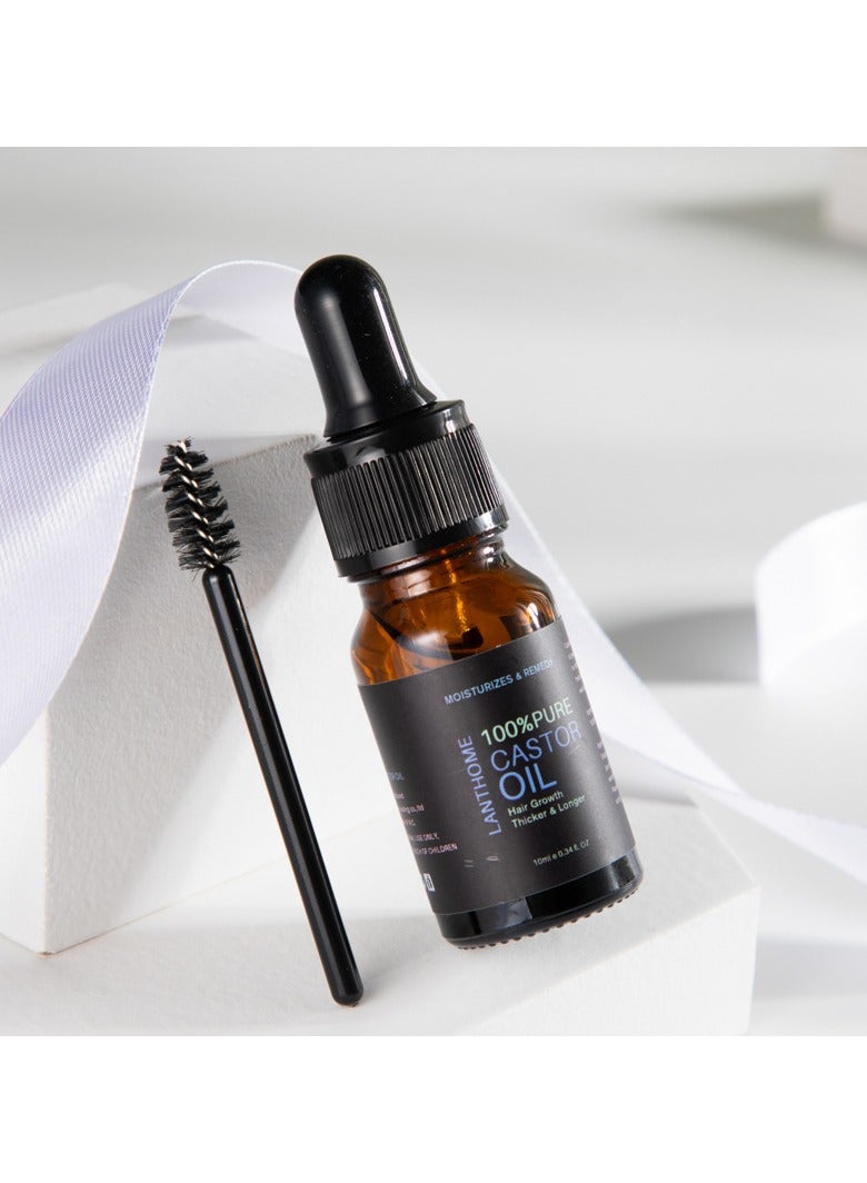 Lanthome castor oil castor oil mascara conditioner gentle moisturizing 10ml - Image 2