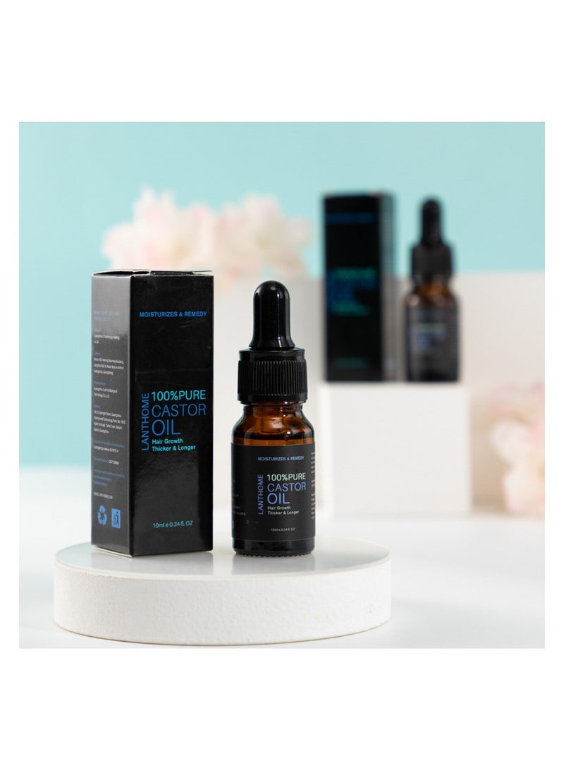 Lanthome castor oil castor oil mascara conditioner gentle moisturizing 10ml - Image 3