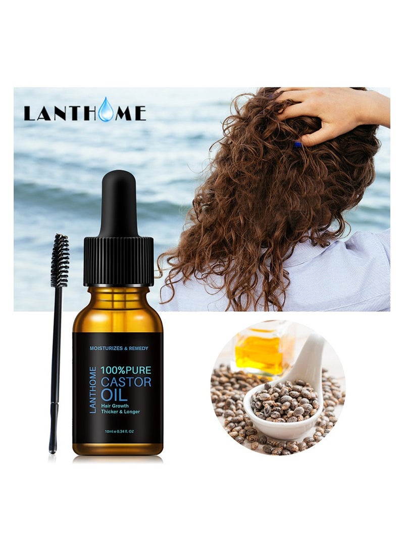 Lanthome castor oil castor oil mascara conditioner gentle moisturizing 10ml - Image 4