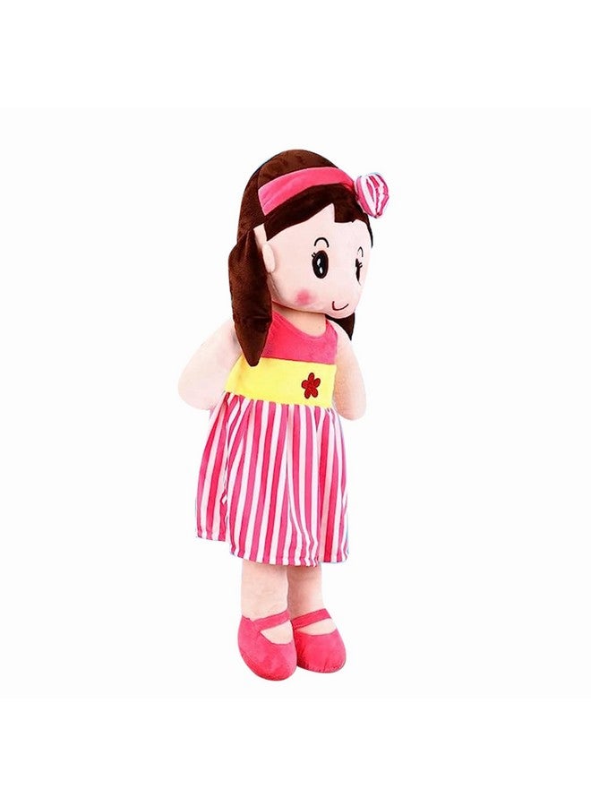 Glance Soft Doll (Pink): Cute 'N' Hug Super Soft 45Cm Stuffed Girl Cute Doll Kids Soft, Polyfill Washable Cuddly Soft Plush Toy, Helps To Learn Role Play, 100% Safe For Kids (45Cm, Cute Doll Pink) - Image 5