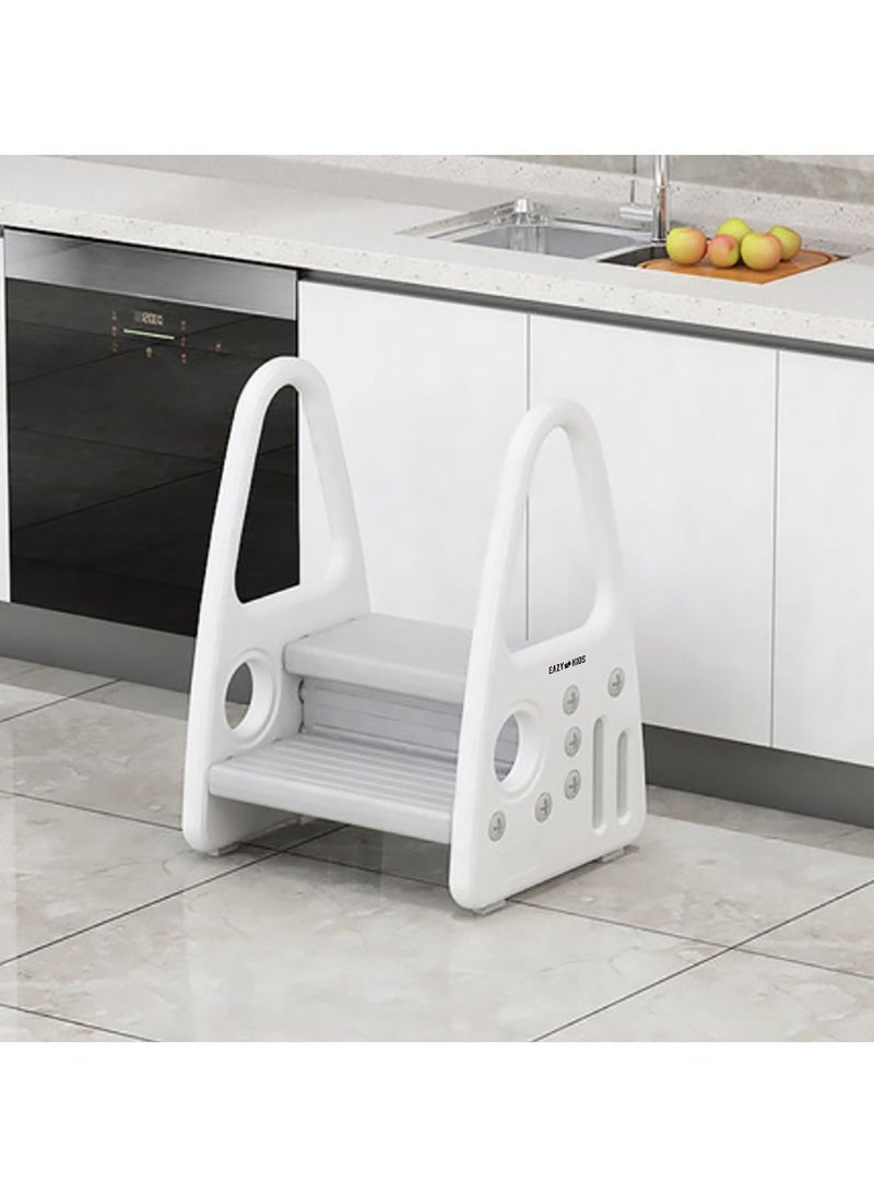 Eazy Kids Eazy Kids 2 Step Stool-Grey  - Image 3