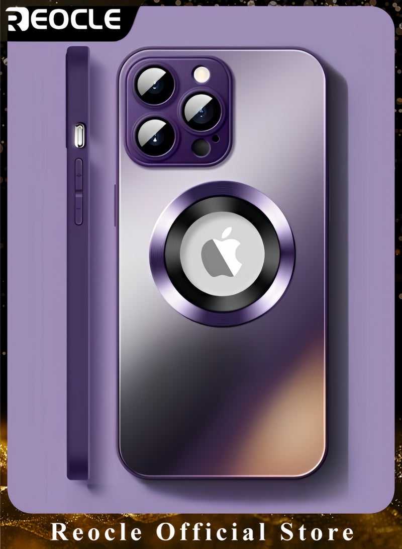 REOCLE Mobile Phone Case for iPhone 14 Pro Max Shockproof Phone Cover Official Color Match for iPhone Compatible with MagSafe - Image 1