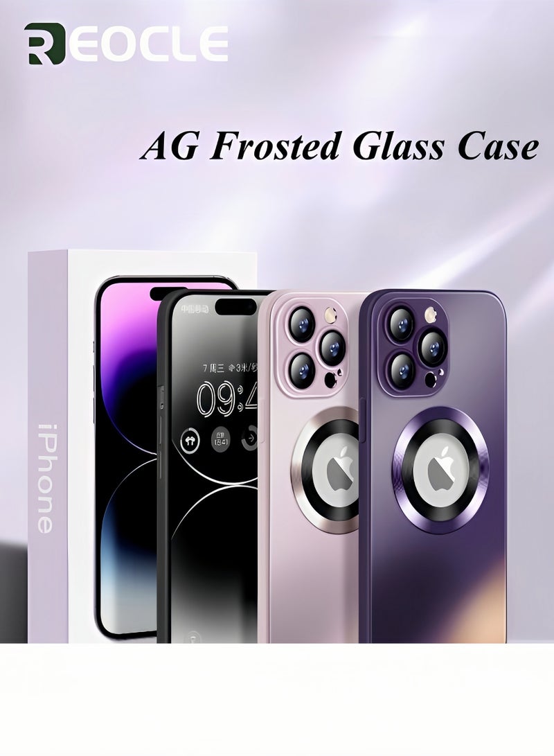 REOCLE Mobile Phone Case for iPhone 14 Pro Max Shockproof Phone Cover Official Color Match for iPhone Compatible with MagSafe - Image 3