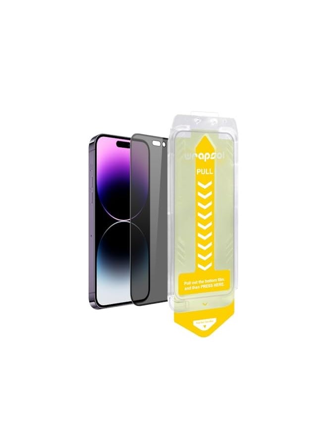 Wrapsol - 3D Privacy Glass Protector For Iphone 15 Pro Max - Image 1