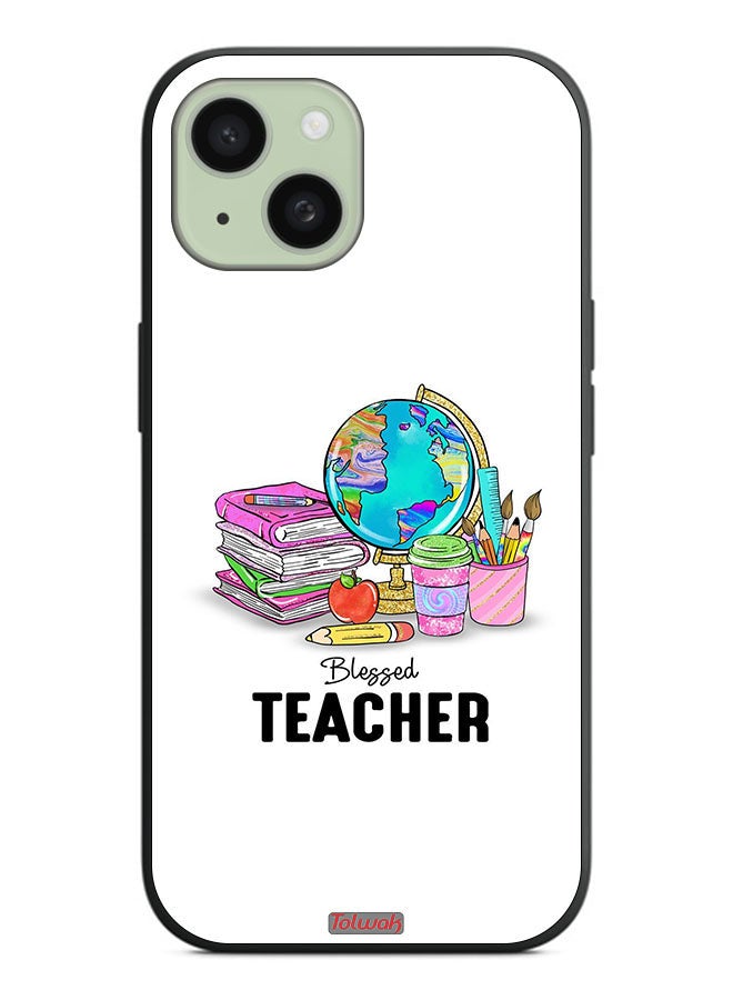 Tolwak Apple iPhone 15 Plus Protective Case Cover Blessed Teacher - Image 2