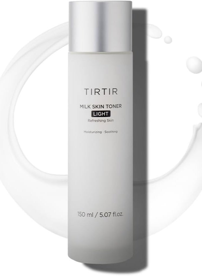 TIRTIR TIRTIR Milk Skin Toner Light | Instant Hydration with 4% Niacinamide, Pore-tightening, Vegan toner for Acne-prone, Sensitive & Oily skin, Fungal Acne Safe, Panthenol, Allantoin, Vitamin B, 5.07 Fl Oz - Image 1