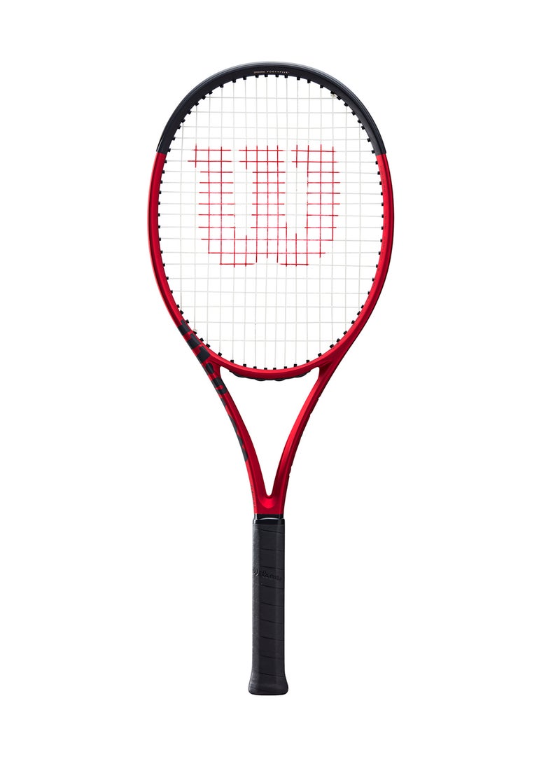 Wilson Clash 98 V2 Tennis Racket, 16x20, Adults, Intermediate/ Advanced - Red/ Black - Image 1