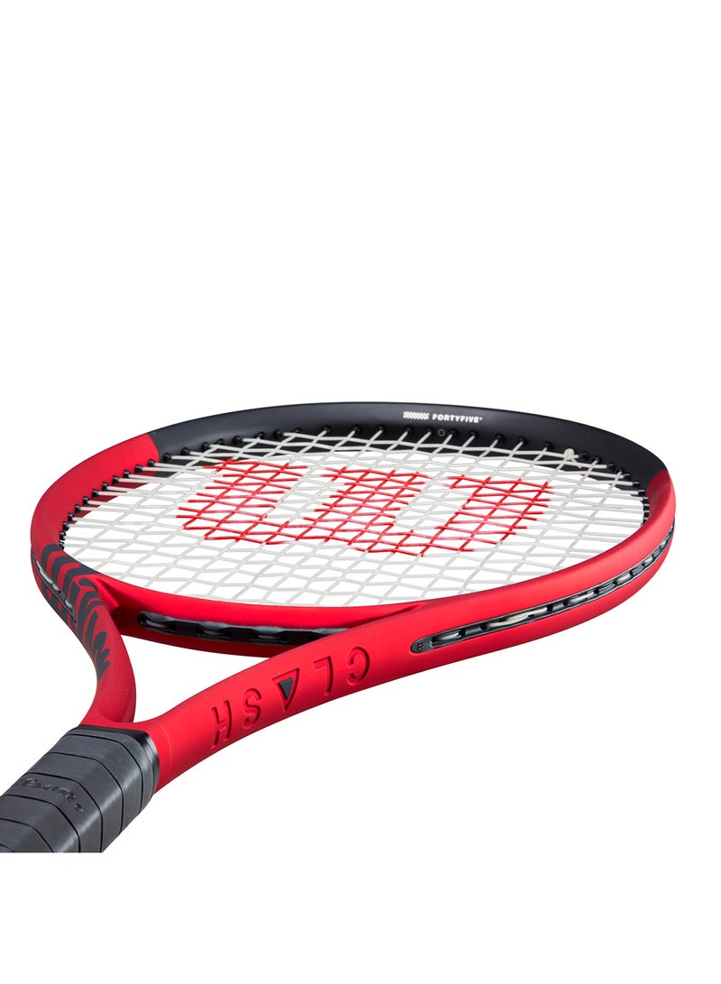 Wilson Clash 98 V2 Tennis Racket, 16x20, Adults, Intermediate/ Advanced - Red/ Black - Image 5