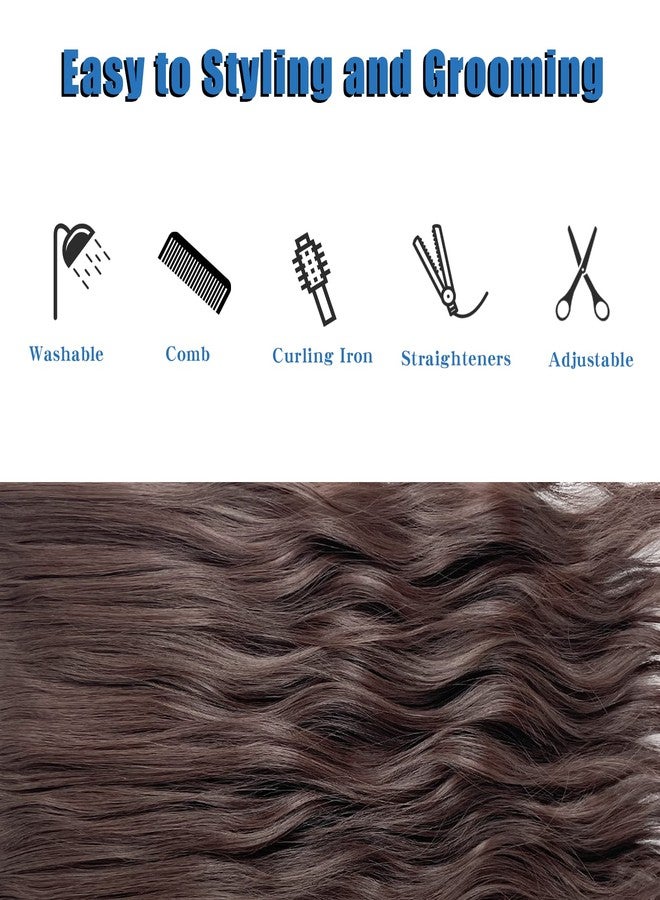 WeKen Halo Hair Extensions Wavy Curly Hair Extensions Hair Pieces for Women Clip in Extensions Invisible Thread Secret Hair Extension Dark Brown 20" - Image 4