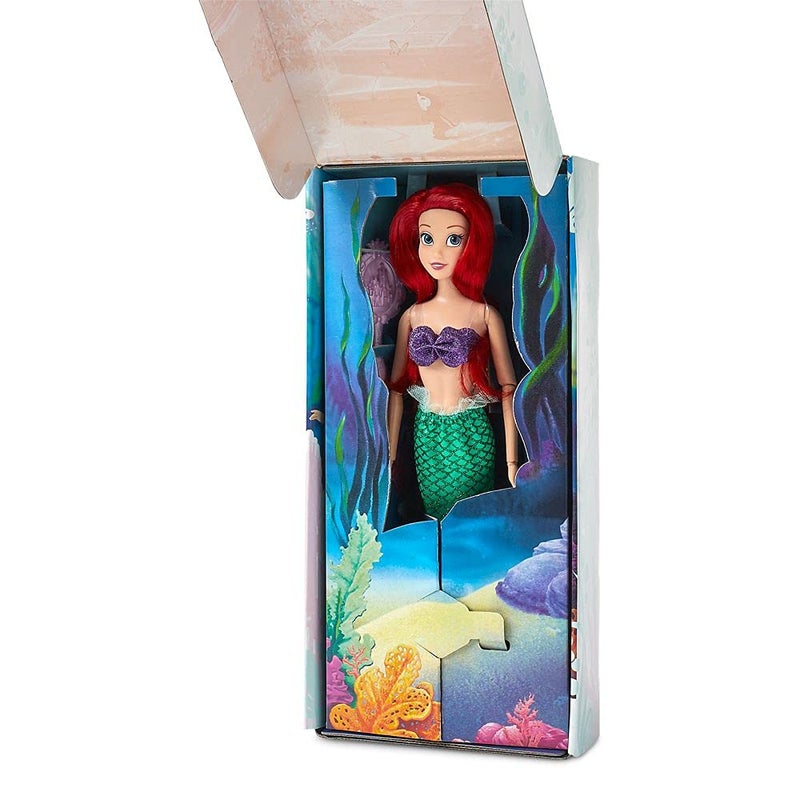 Disney Store Official Disney Princess Classic Doll (Ariel from The Little Mermaid), 11 Inches, Includes Brush with Molded Details, Fully Posable Toy in Classic Outfit - Disney Princess Toys for Girls - Image 2